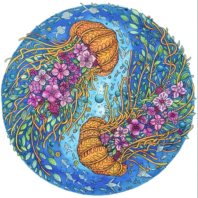 Animal Taiji theme jigsaw board game