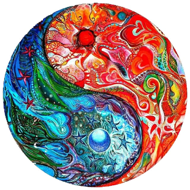 Animal Taiji theme jigsaw board game