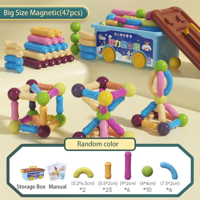 Constructor set magnet ball puzzle toy