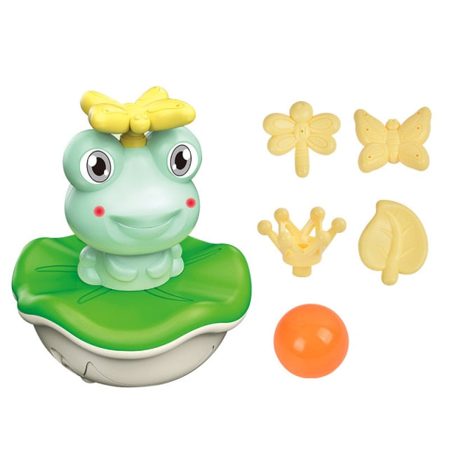 Bath toy frog floating rotating baby toy