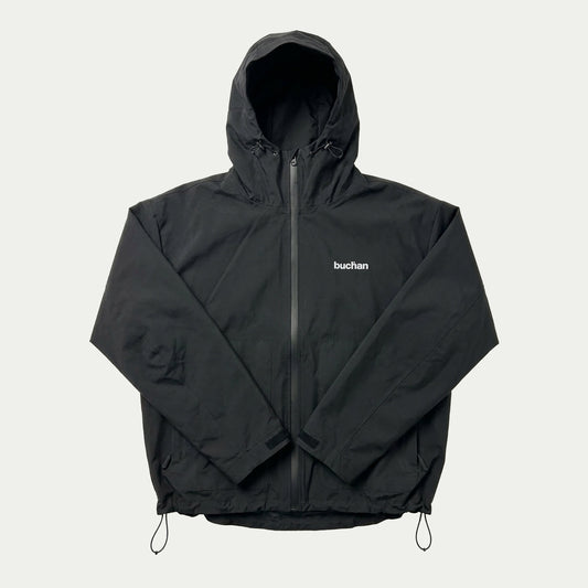 Water Reactive Cheetah Rain Jacket - Black
