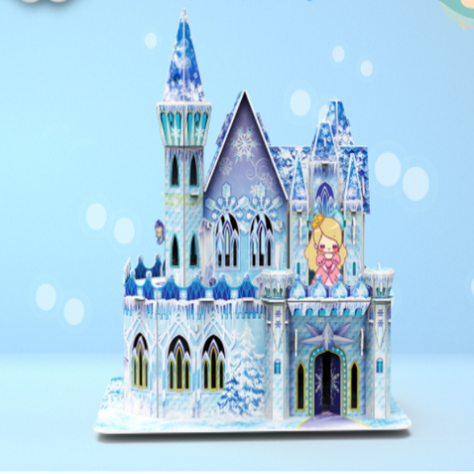 3D Model Of Ice And Snow Castle Puzzle