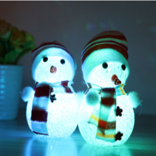 Glowing Illuminated Little Snowman Night Light