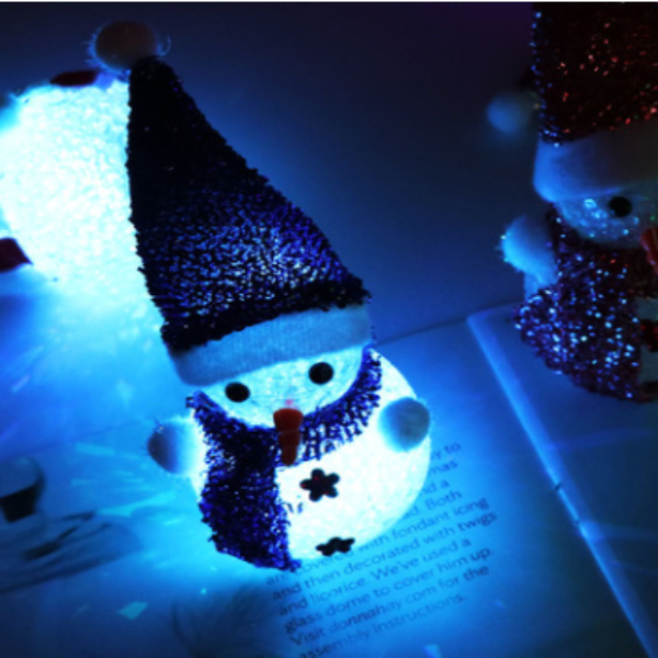 Glowing Illuminated Little Snowman Night Light