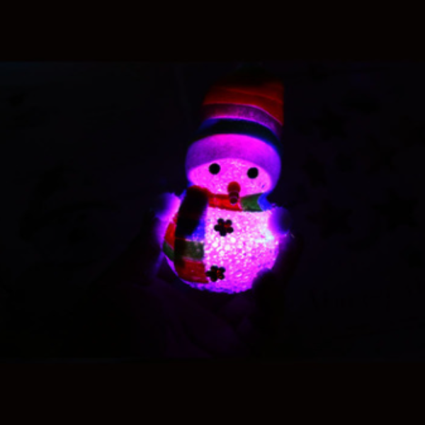 Glowing Illuminated Little Snowman Night Light