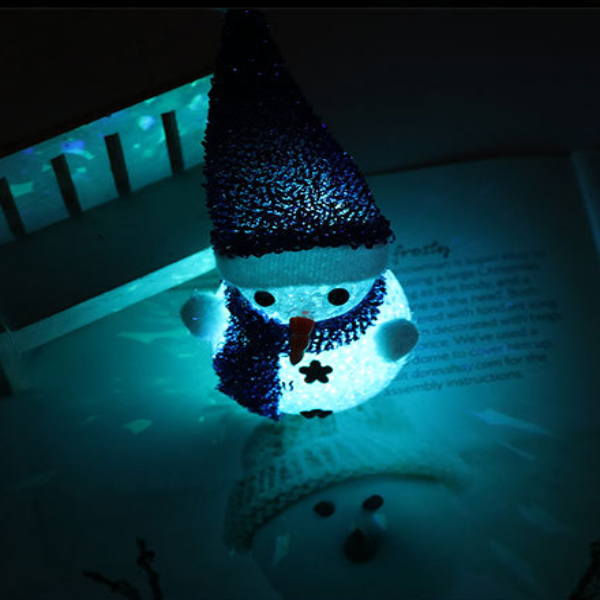 Glowing Illuminated Little Snowman Night Light
