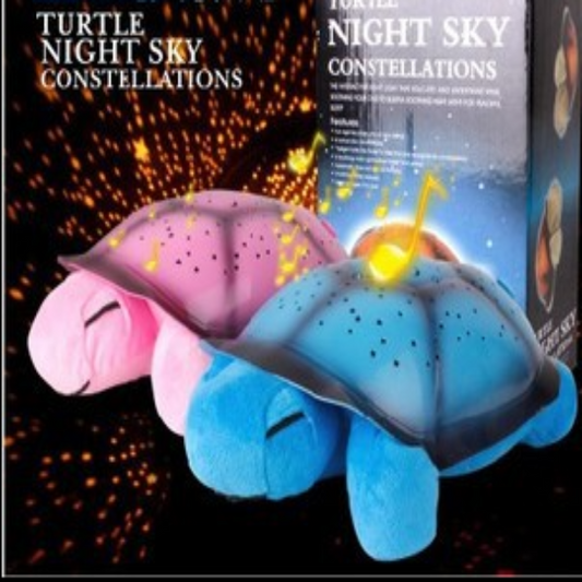 Plush turtle starry sky projection lamp