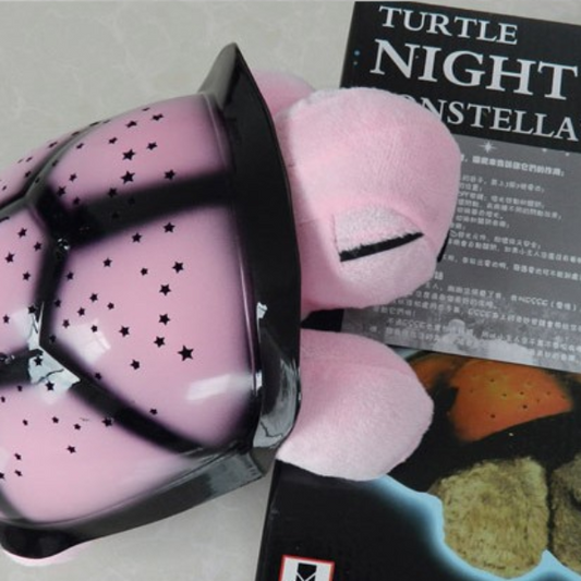 Plush turtle starry sky projection lamp