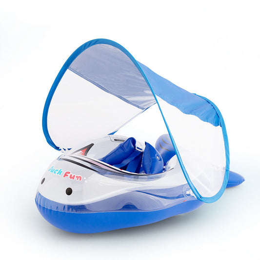 Swimming circle newborn shark canopy