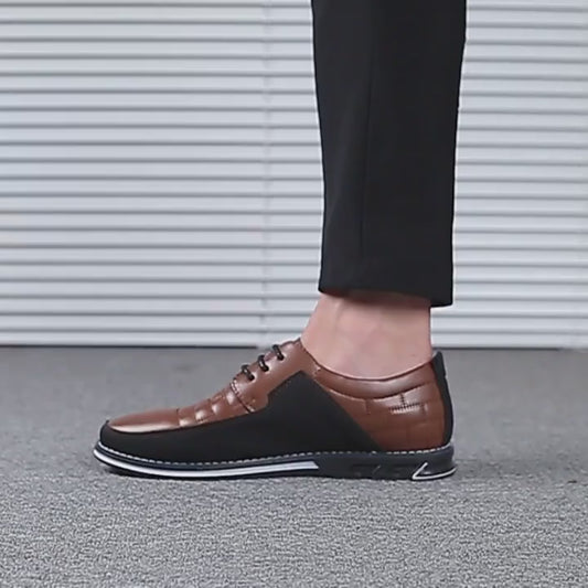 Square Embroidery Casual Men's Shoes