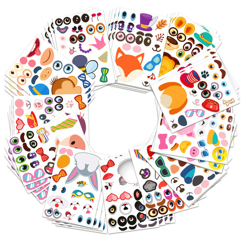 Cartoon animal stickers children's toys