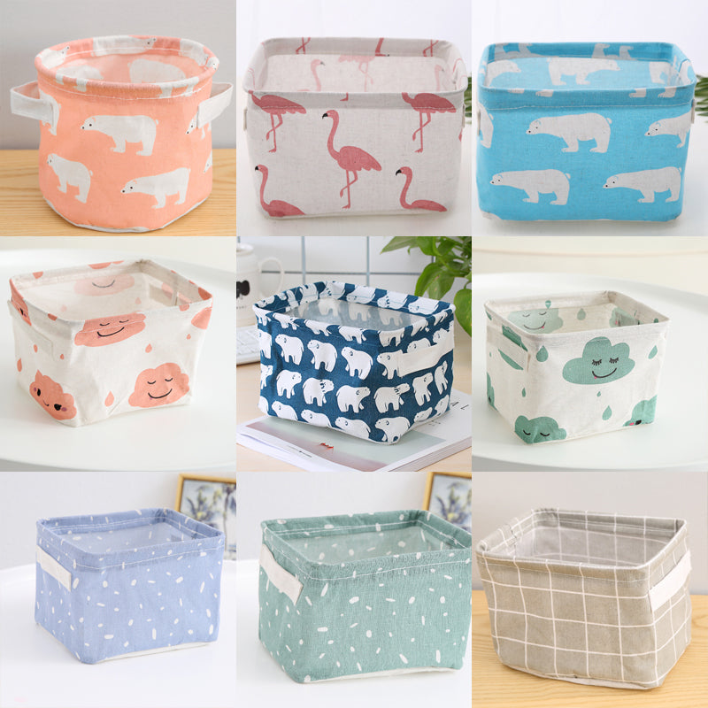 Foldable Canvas Cartoon Storage Box