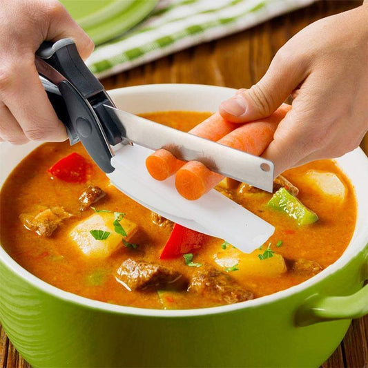 Multifunctional Scissors Food Vegetable Scissor 2 in 1