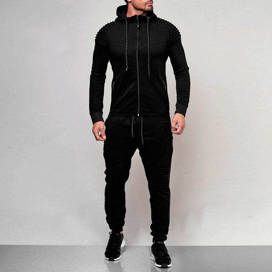 New Autumn and Winter Hooded Sweatshirt+Drawstring Pants