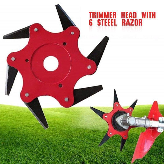 Universal 6-blade Trimmer Head for Lawn Mowers