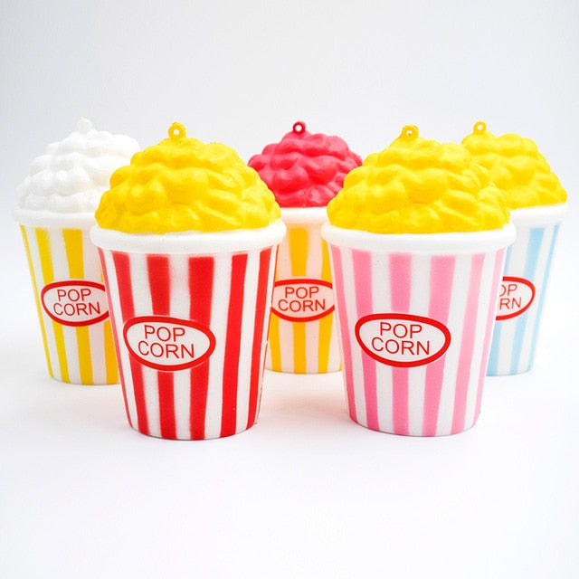 Popcorn cake hamburger decompression toy