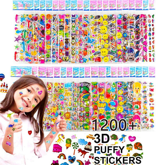Children's sticker 3D fluffy bulk sticker cartoon