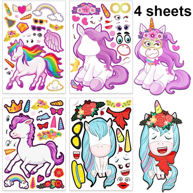 Children's craft sticker puzzle sticker