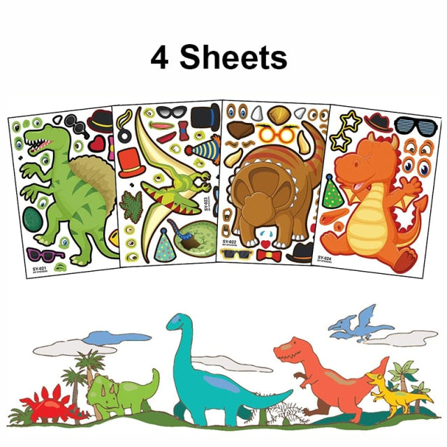 Children's craft sticker puzzle sticker