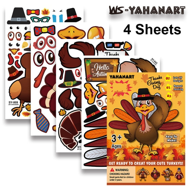 Children's craft sticker puzzle sticker