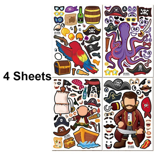 Children's craft sticker puzzle sticker