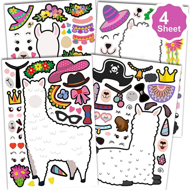 Children's craft sticker puzzle sticker