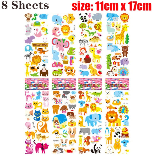 Cartoon animal stickers children's toys