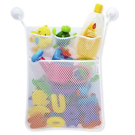 Multifunctional baby bathroom mesh bag