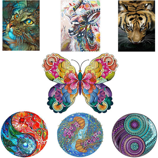 Animal Taiji theme jigsaw board game
