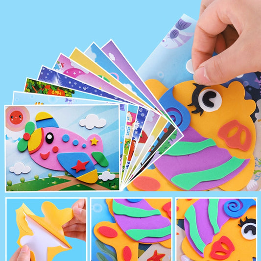Children DIY cartoon puzzle Handmade