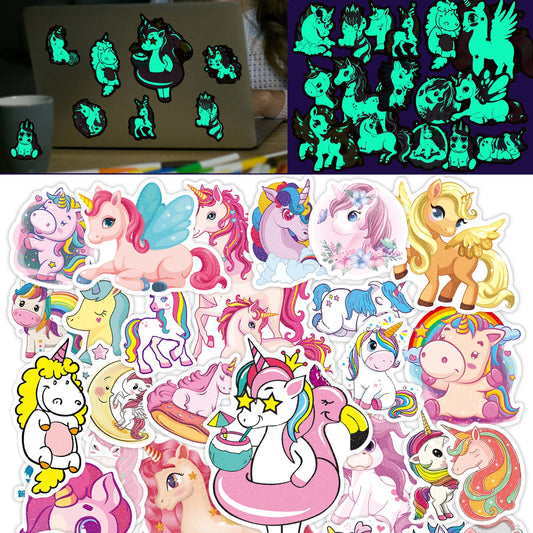 Noctilucent Unicorn sticker noctilucent